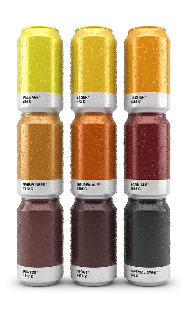 Beer Colors Cans Visualization Infographic